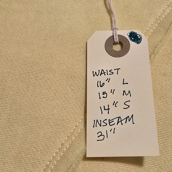 Yellow Terry Cotton Wide Leg Sweat Pants - Picture 6 of 6